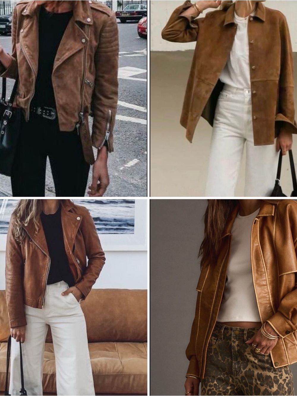 Treasure & Bond Tan Brown Leather Jacket Collection